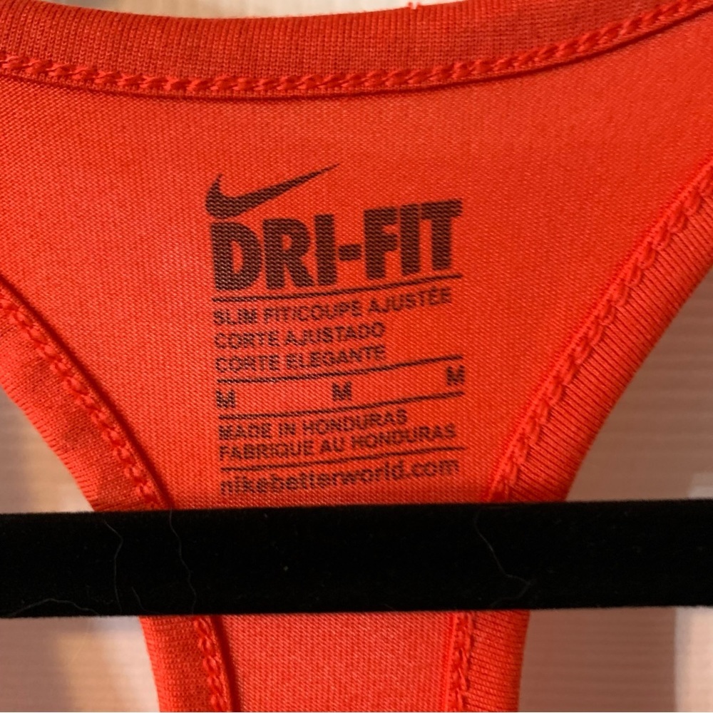 Nike Dri-Fit Orange Racerback Tank Top, size M - Picture 2 of 5